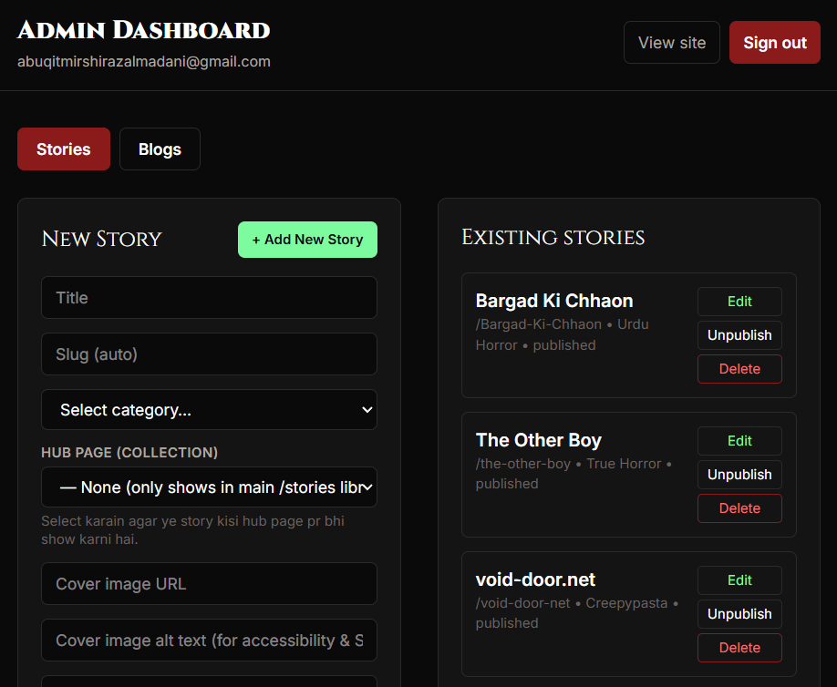Cinematic illustration for GhastlyPages — Programmatic SEO & Secure Publishing Backend
