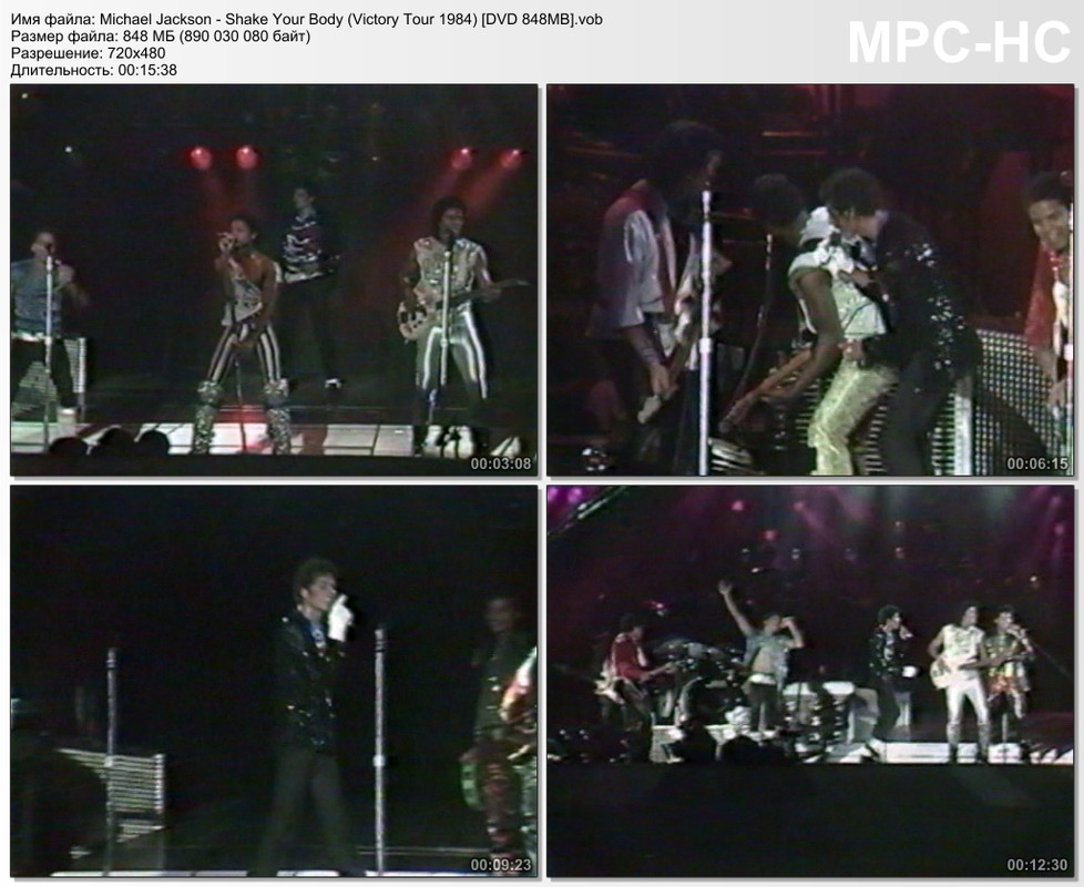 Michael Jackson - Shake Your Body (Victory Tour 1984) [DVD 848MB