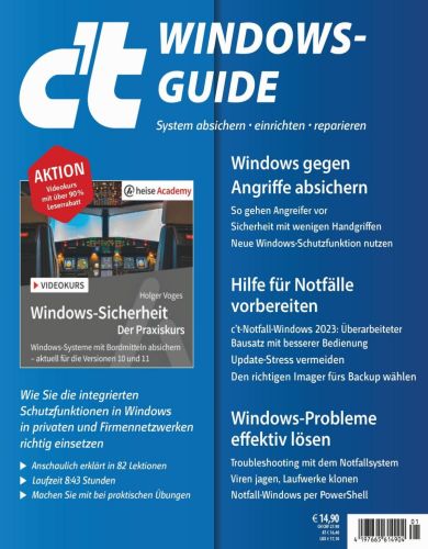 Cover: ct Magazin Sonderheft Windows Guide No 01 2023