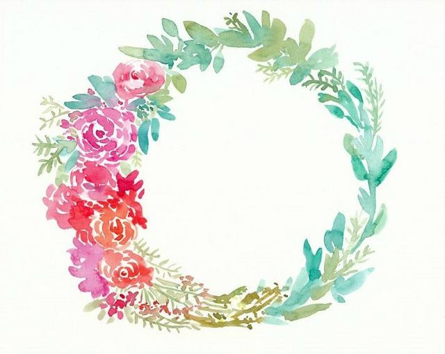 Floral Watercolor Wreaths for Beginners