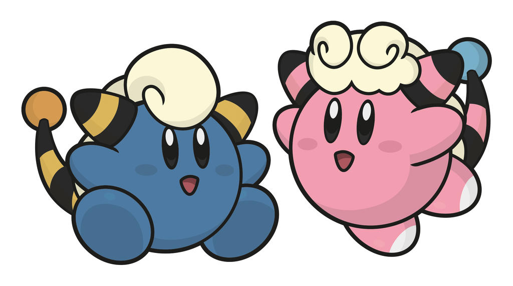 kirby-mareep-flaaffy-by-elenwae-d87s4bf-