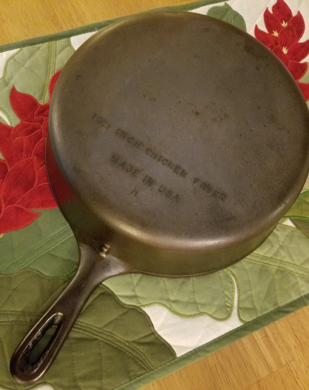 cast iron skillet after 3