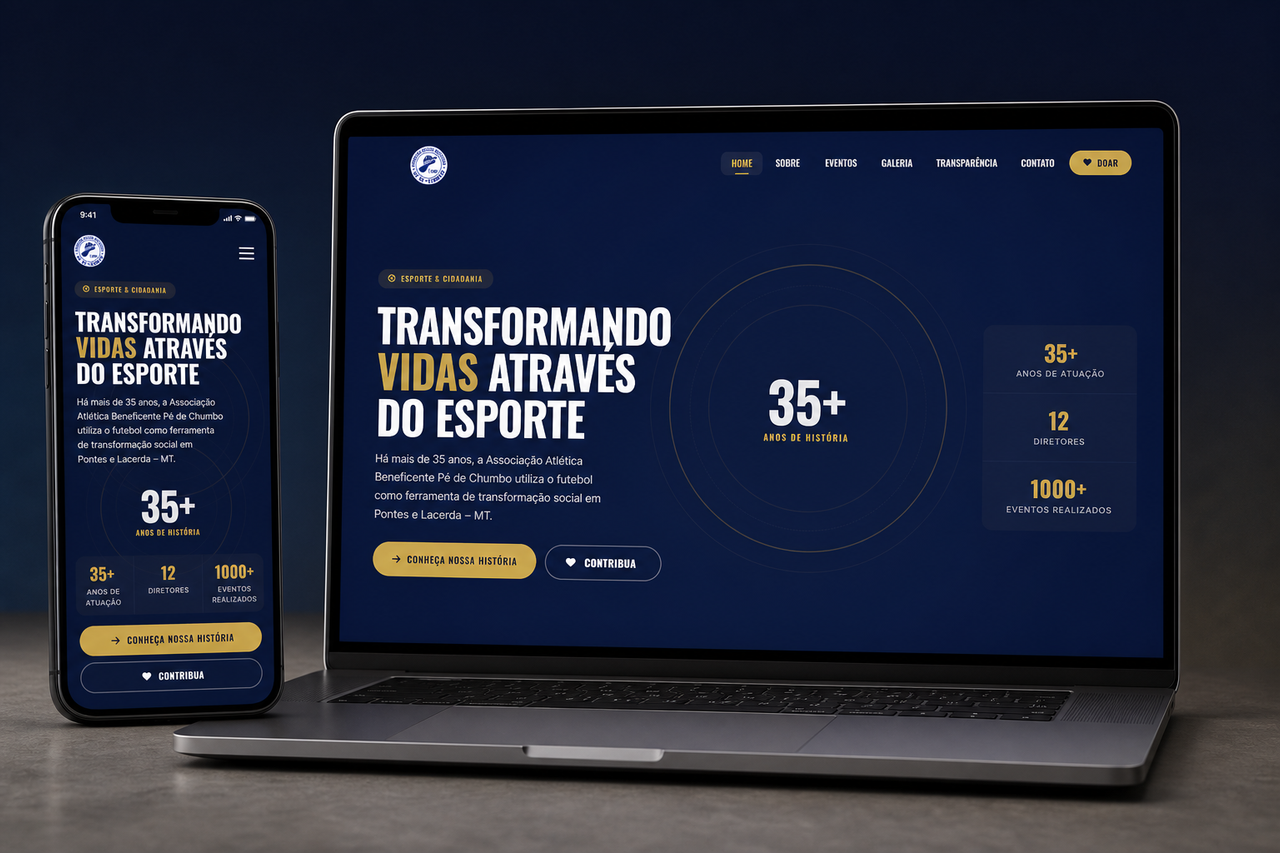 Pé de Chumbo - Site Institucional