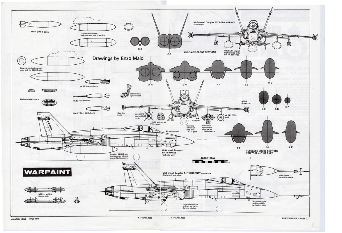 F_A-18A  3-View Drawings 3