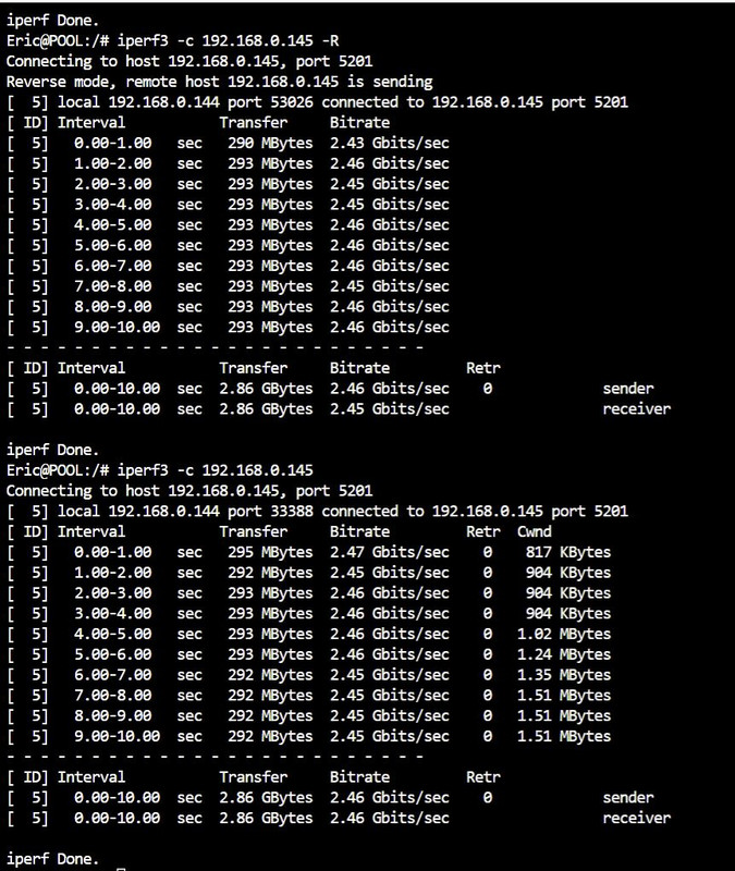 iperf3 terramaster