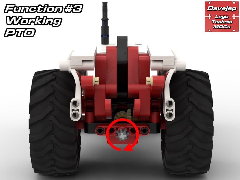 Lego Technic David Brown 885 Tractor MOC simple build