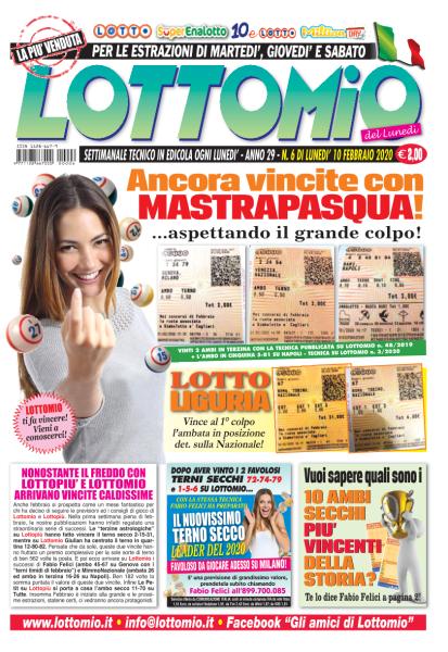 Lottomio del Lunedì N.6 - 10 Febbraio 2020