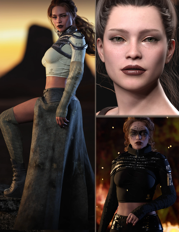 dForce CB Destinus Character and Clothing Bundle for Genesis 9