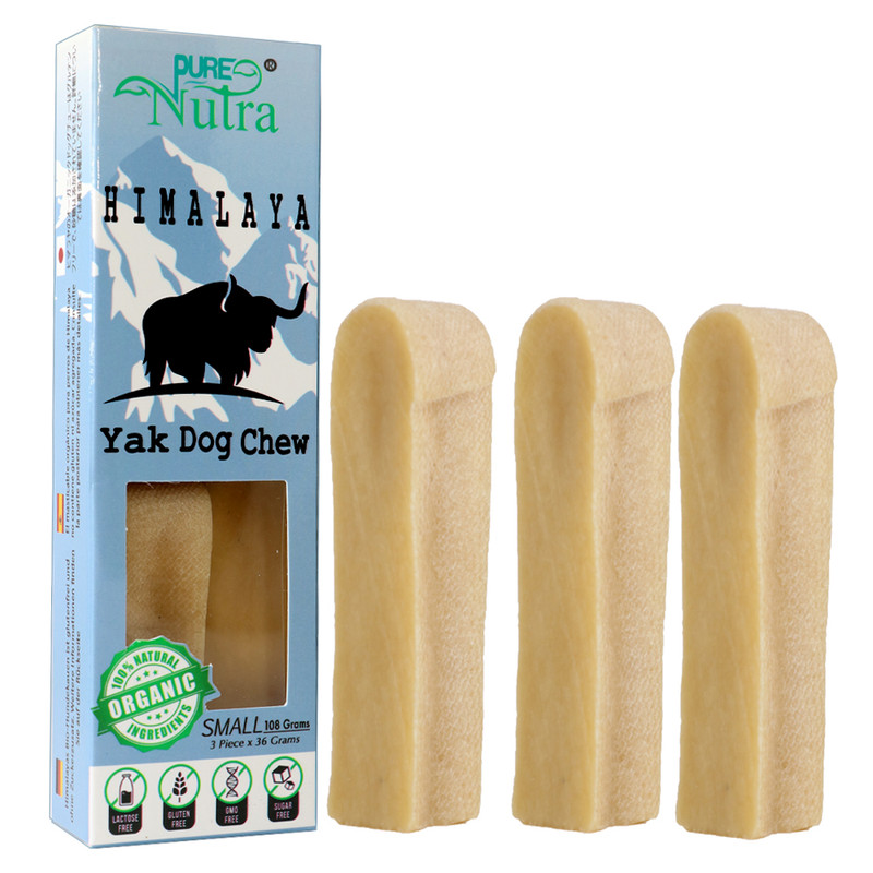 Organic Dog Treats Puppy Chew Puppy & Small Dog  Natural Himalayan Yak Cheese Dog Chew  3 x 36g