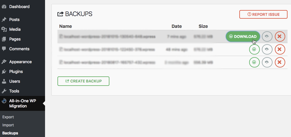 backup
