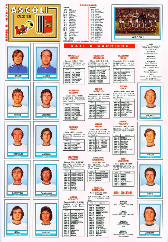 Figurines Panini Calciatori 1973/74 – équipe Genoa Complète (18) – RECOVERED – Italie
