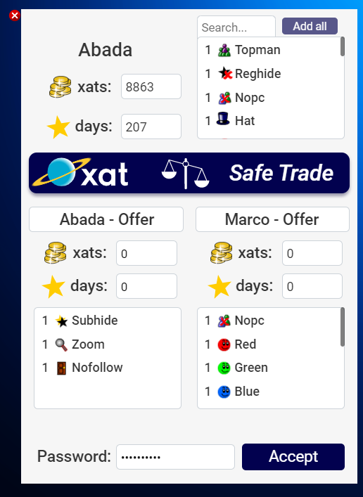 Esempio di interfaccia di Trade con HTML5 Esempio di interfaccia di Trade con HTML5