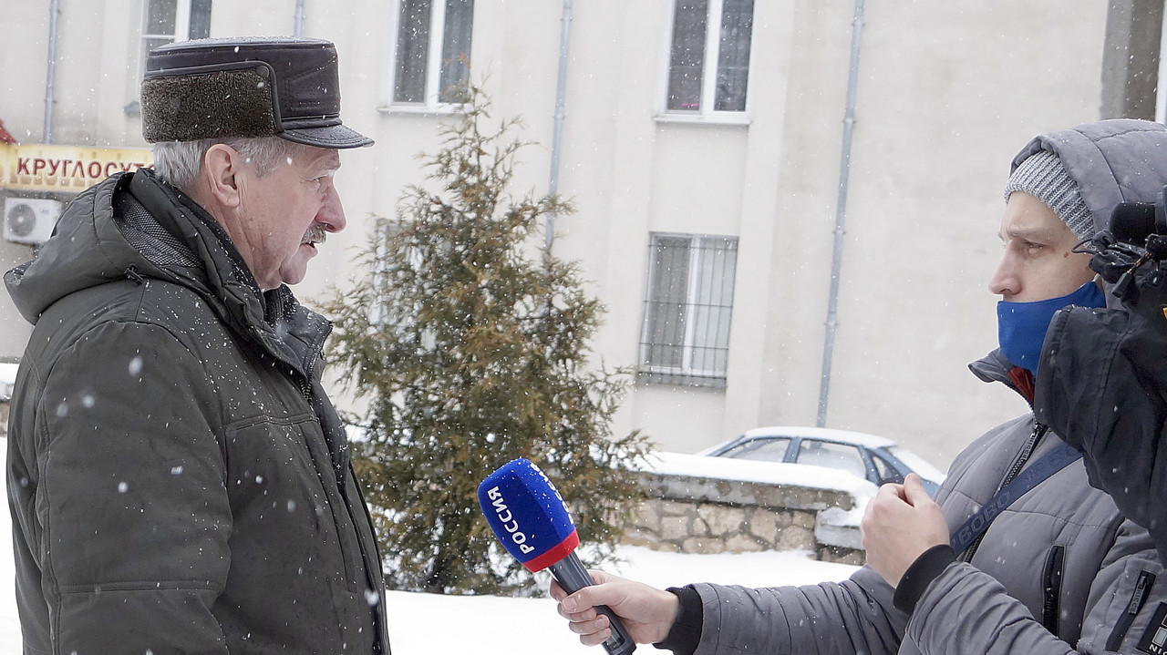 Пётр Алексеенко даёт интервью ГТРК ВЕСТИ