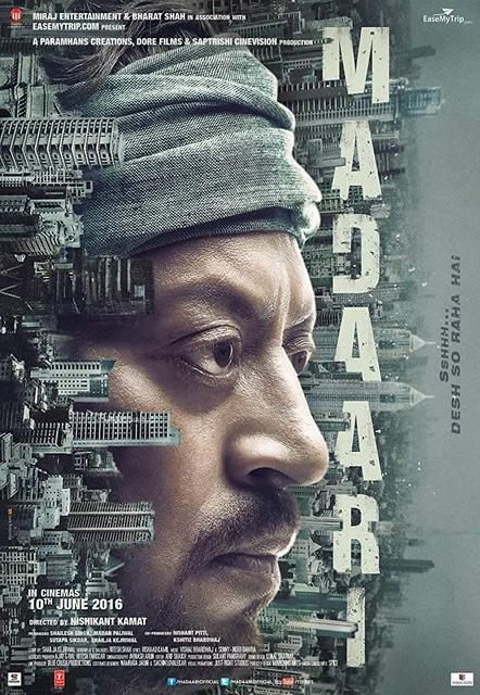 Poster of Madaari 2016 Full Hindi Movie Download BluRay 720p Poster of Madaari 2016 720p Hindi BluRay Full Movie Download HD
