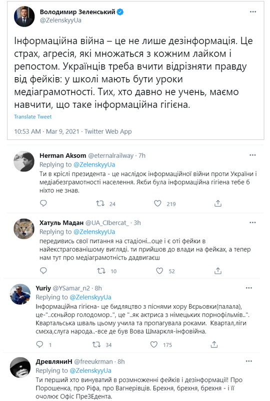 Анонсированный Зеленским Центр противодействия дезинформации будет презентован в четверг, - Ермак - Цензор.НЕТ 1844