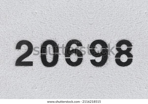 black number 20698 on white 600w 2116218515
