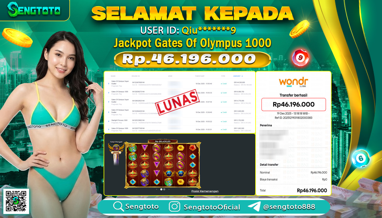 BUKTI PEMBAYARAN SLOT GATES OF OLYMPUS 1000