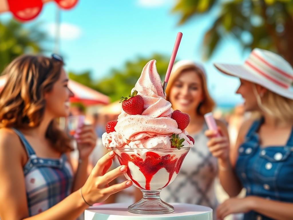 A Short History of Strawberry Frozen yogurt