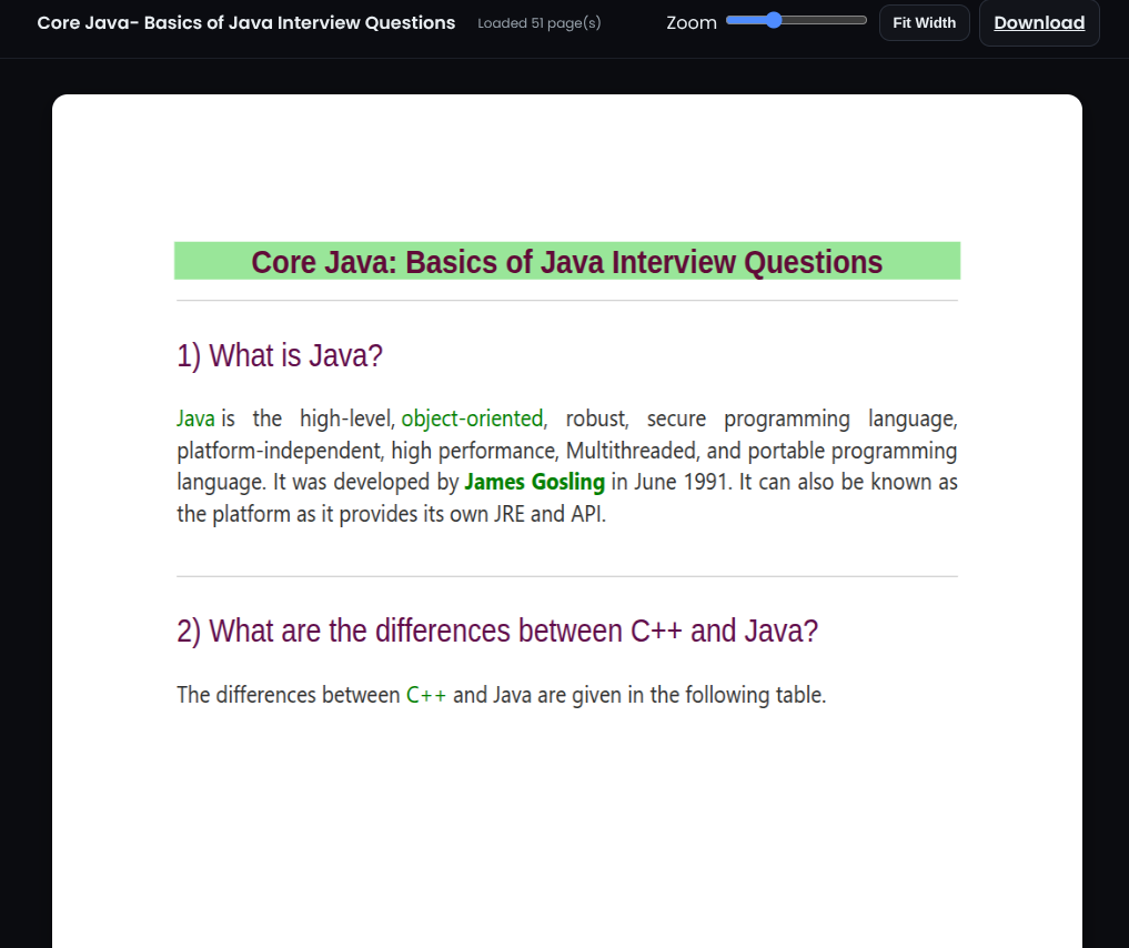 PDF Reader Screenshot