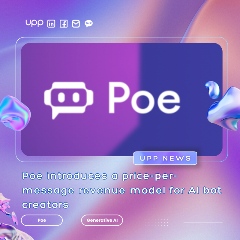 Poe introduces a price-per-message revenue model for AI bot creators.