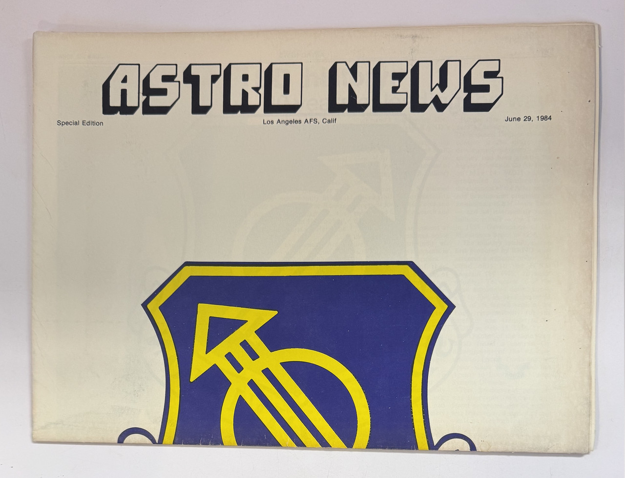 Astro News June 29, 1984. Space Division 1954-1984