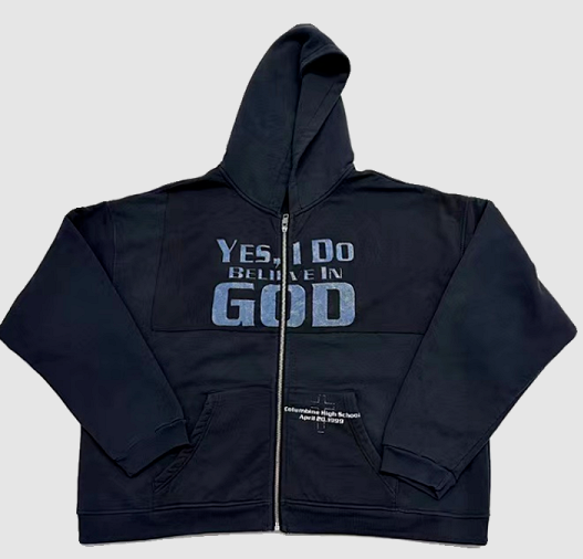 ERD Believe In God Sudadera con Cremallera