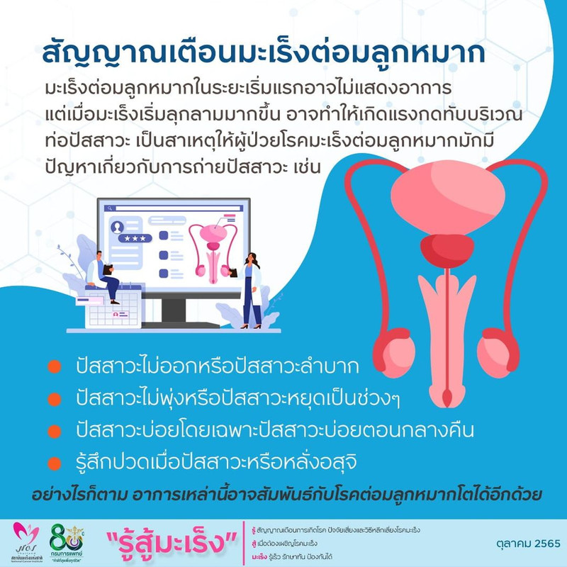 สัญญาณเตือนมะเร็งต่อมลูกหมาก