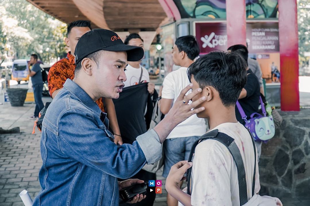 Proses shooting video clip 'Deritaku' Betrand Peto