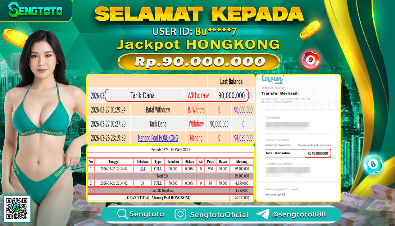 BUKTI PEMBAYARAN TOGEL HONGKONG