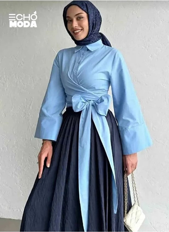 أحدث موديلات الجيبات والبلوزات للمحجبات بتصاميم محتشمة ومواكبة للموضة. أحدث موديلات الجيبات والبلوزات للمحجبات بتصاميم محتشمة ومواكبة للموضة.