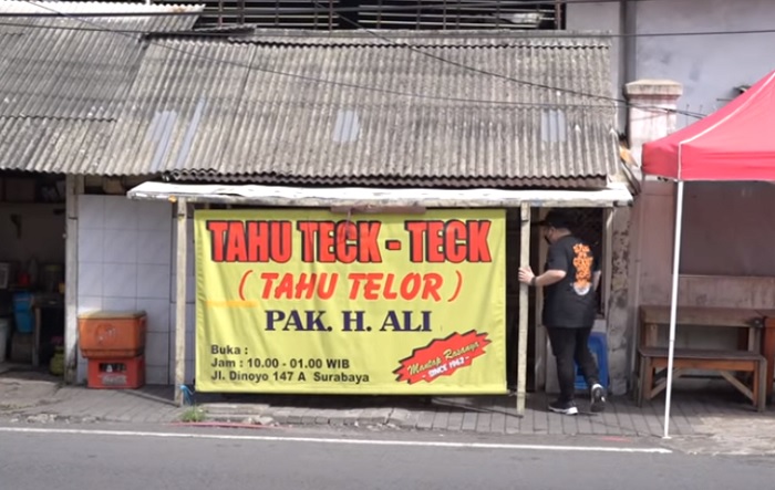 Tahu Teck Teck Pak H. Ali, kuliner legendaris di Surabaya.
