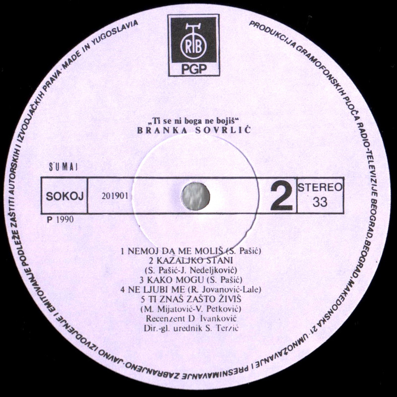 Branka Sovrlic 1990 sB