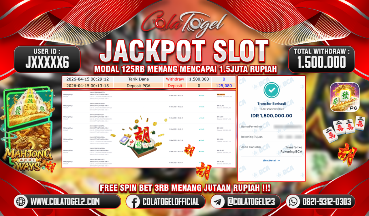 JACKPOT SLOT GACORR!!