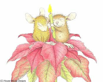 Mice-Poinsettia