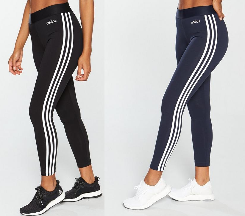 ADIDAS GIRLS JUNIOR STRIPE LEGGINGS 