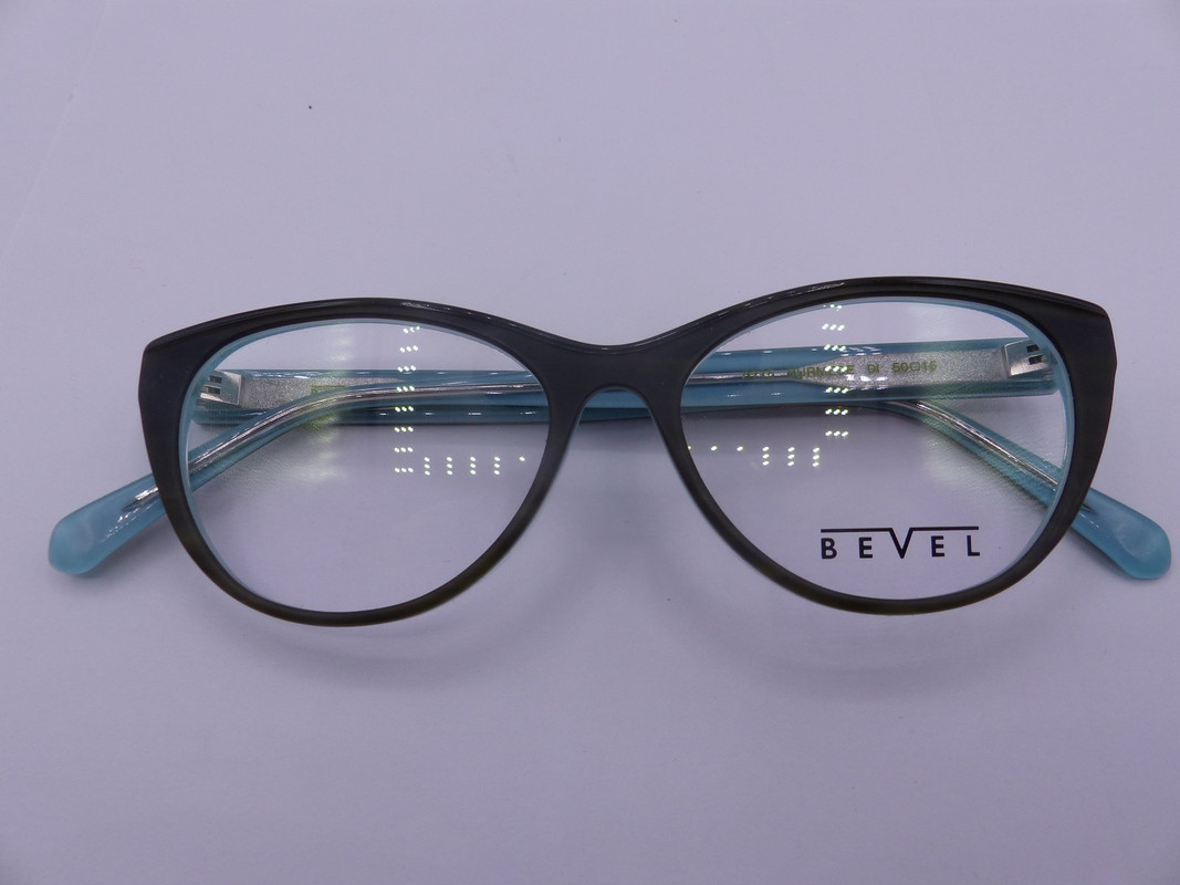 BEVEL 3715 BURMESE DRIFTWOOD/ICE BLUE WOMENS EYEGLASSES FRAMES SIZE 50-15-135