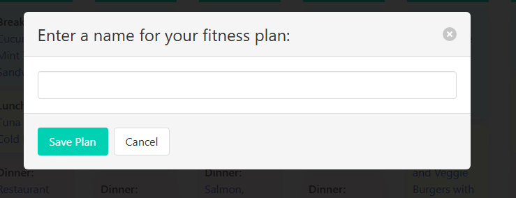 Git-N-Shape Save Meal Plan