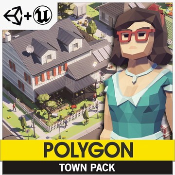 POLYGON Town Pack - Low Poly 3D Art by Synty
