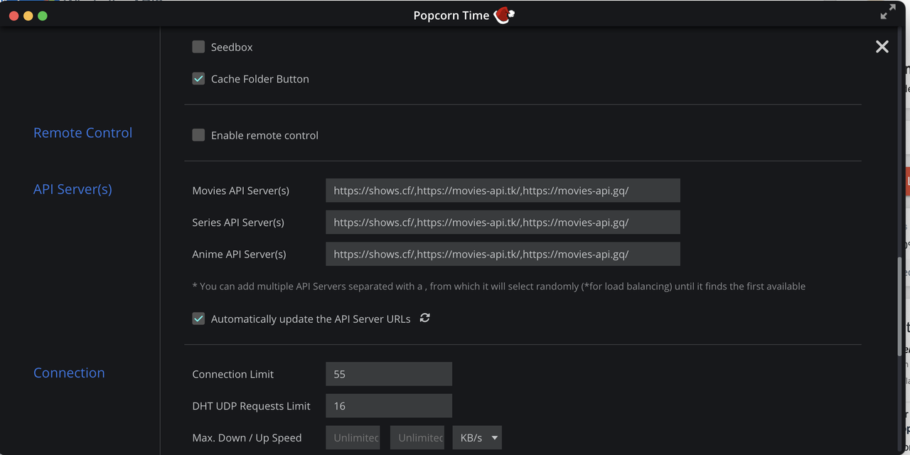 Popcorntime app API — Postimages
