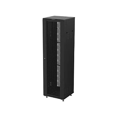 Rack de Piso Intelbras RPD 4457 com equipamentos internos