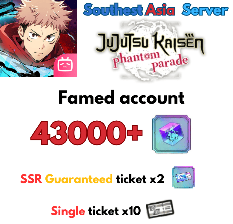 [Global/Asia] Jujutsu Kaisen Phantom Parade Farmed account 