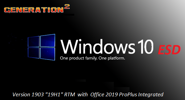 Windows 10 Pro 19H1 v1903 Build 18362.295 x64 incl Office 2019 (x64) August 2019