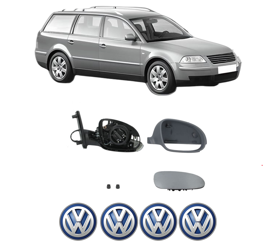 Oglinda Completa Dreapta Volkswagen PASSAT B5.5 Variant (3B6) din 2000-2005, auto, Reglaj Electric, 4 stickere auto cu Volkswagen