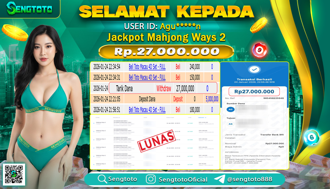 BUKTI PEMBAYARAN SLOT MAHJONG WAYS 2