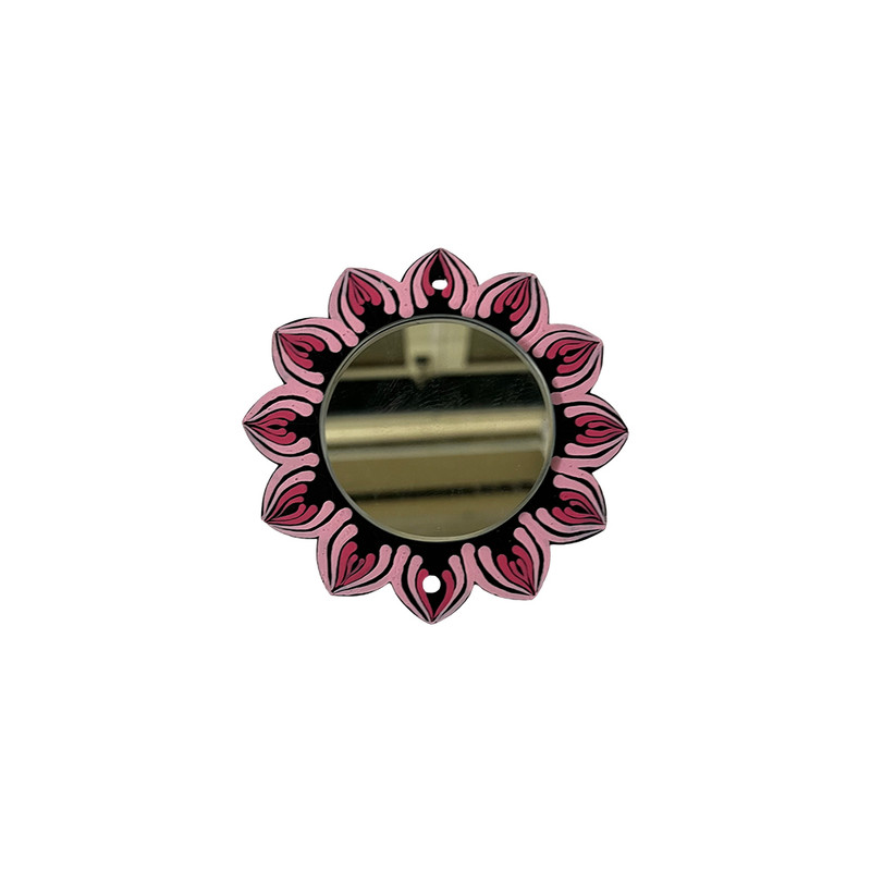 Penkraft Unique designed Hand Mirror Pattern-2