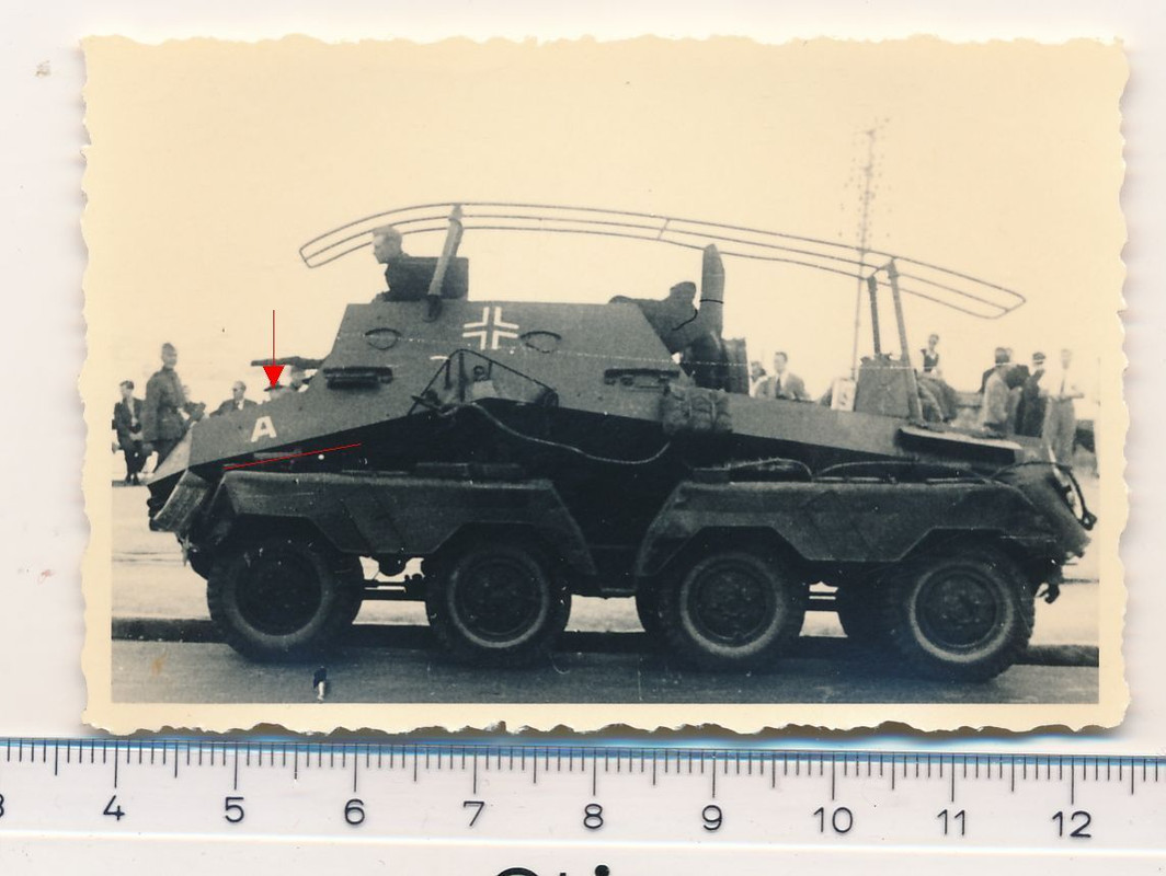 SUPER FOTO 2.WK Panzerspähwagen Kennung A