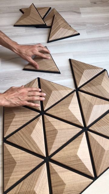 مراحل تصميم وتنفيذ الديكورات الهندسية الخشبية