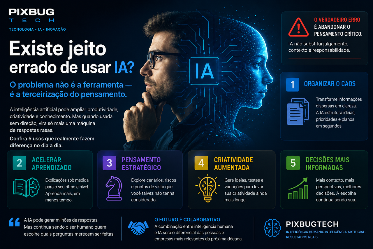 Existe jeito errado de usar IA? O problema não é a ferramenta é a terceirização do pensamento