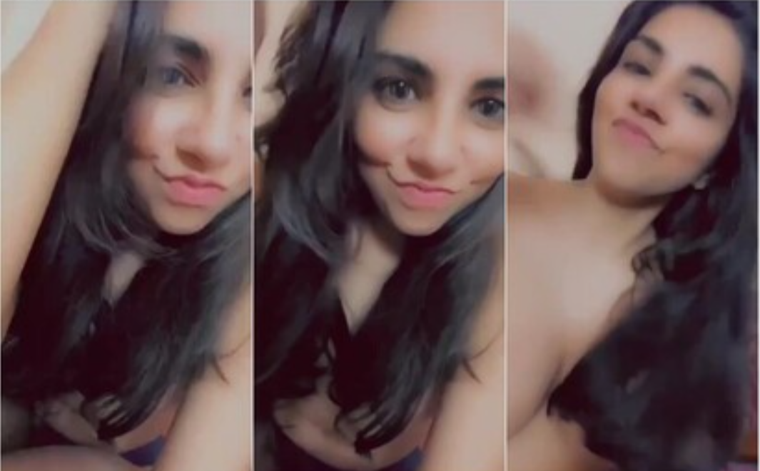 beautiful desi girl licking her boob exclusive