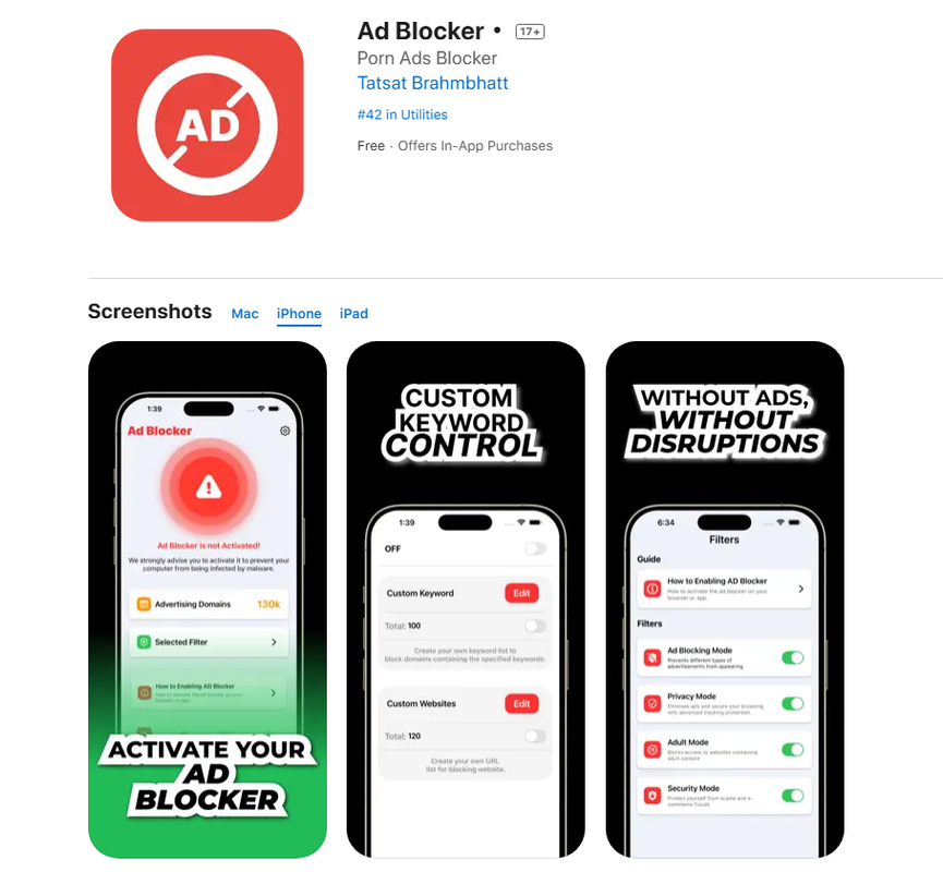 (iOS) Ứng dụng chặn quảng cáo đang miễn phí gói Lifetime trị giá $89.99 2 2025 07 01 181928